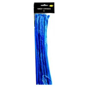 Druciki kreatywne Galeria Hobby 30cm Chenille Niebieskie, 25szt